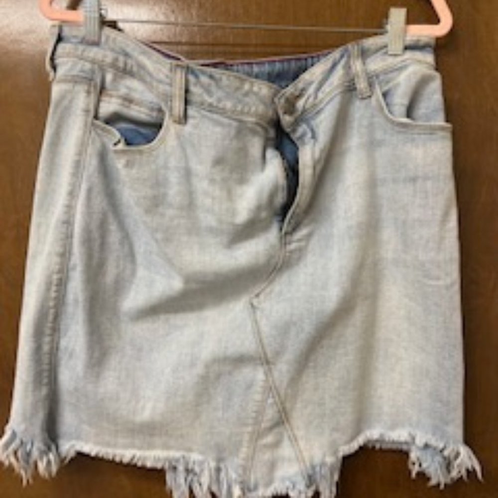 2X Ms Cello Distressed Demin Skirt